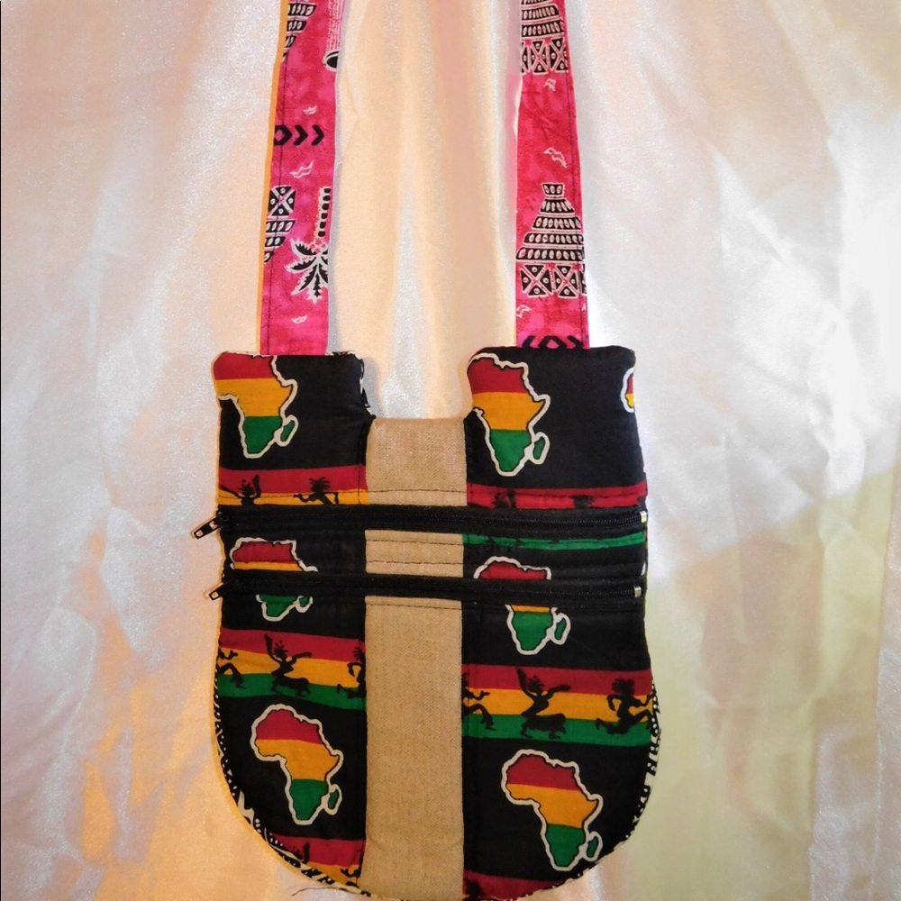 African Wax Print Crossbody